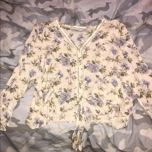 American Eagle Floral Blouse